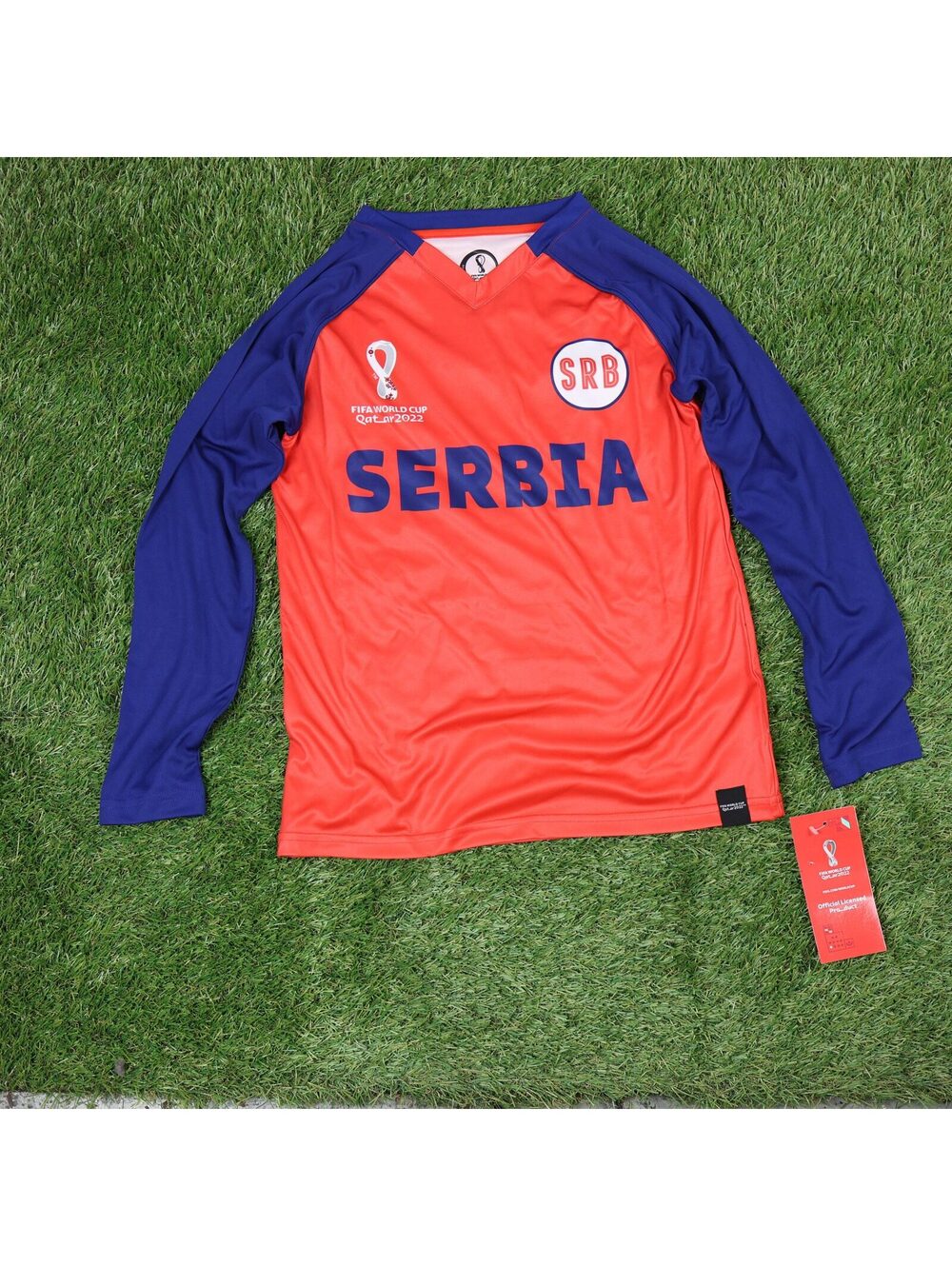 FIFA World Cup Qatar 2022 Serbia Long Sleeve Jersey